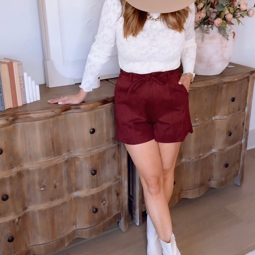 Ginette Suede Shorts