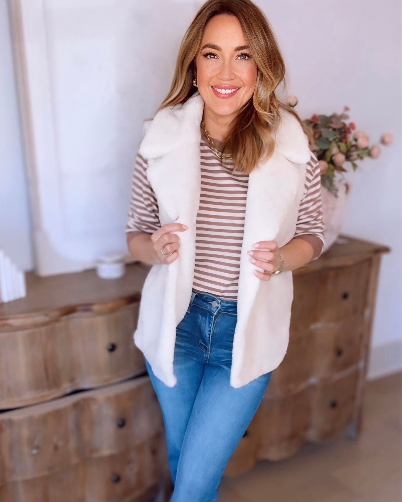 Eloise Striped Knit Top