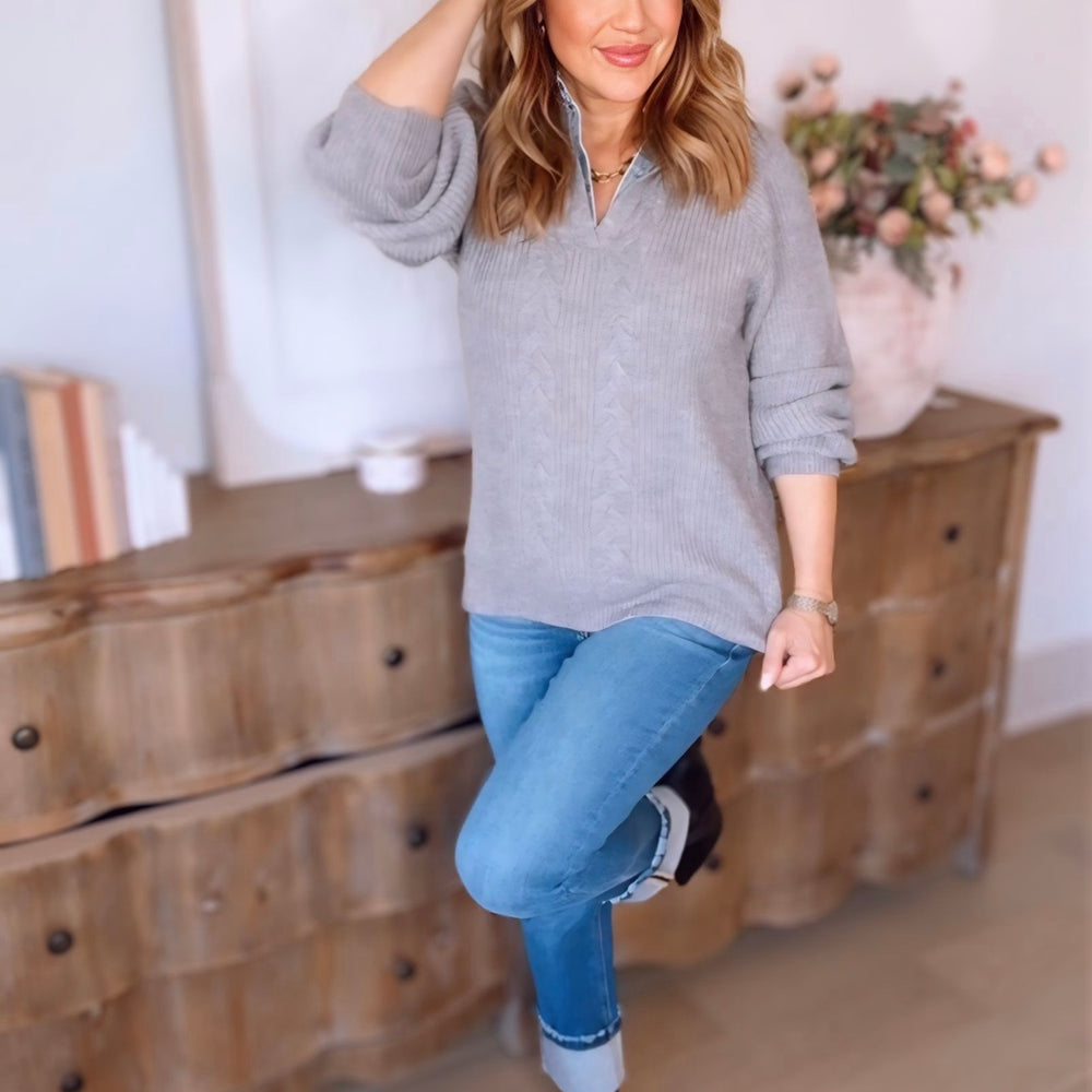 Kirby Denim Contrast Sweater