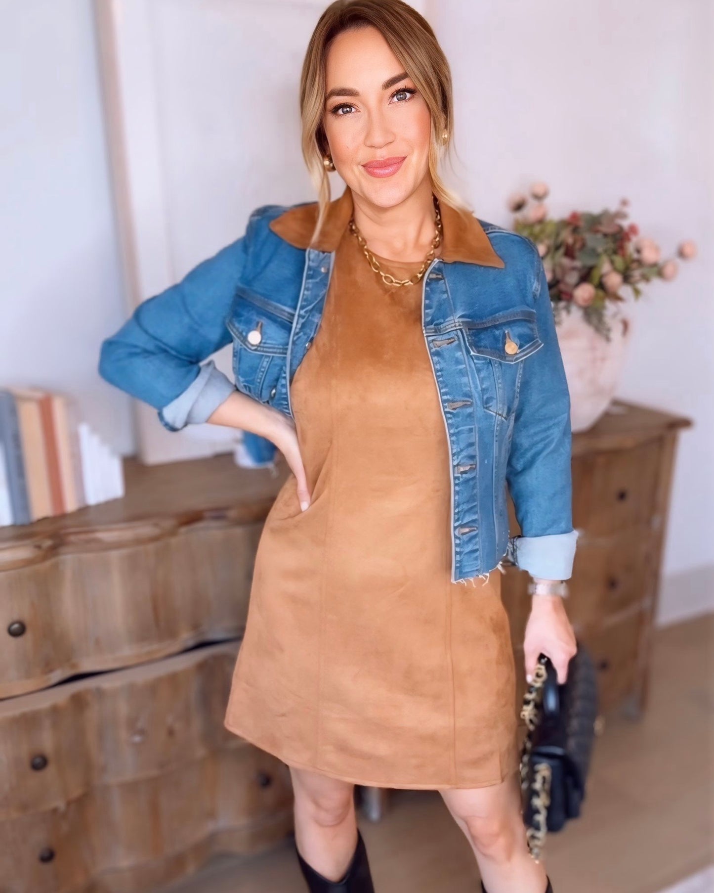 KUT- Kerry Cropped Denim Jacket