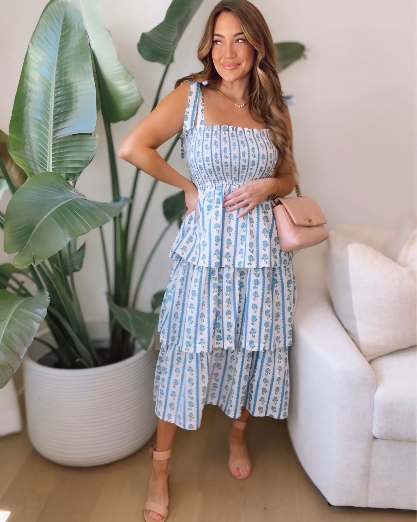 Amelia Floral Tiered Maxi