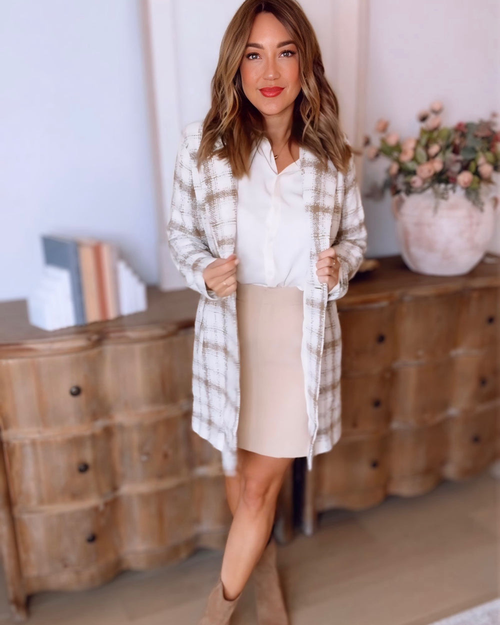 Bonfire Babe Plaid Coat