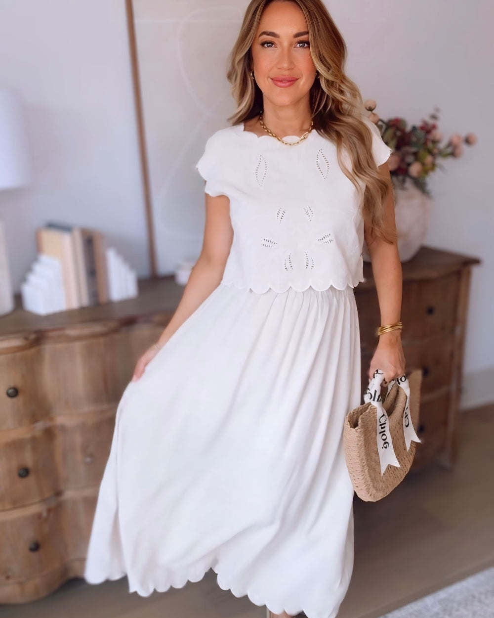 Lovely In Lace Skirt Set