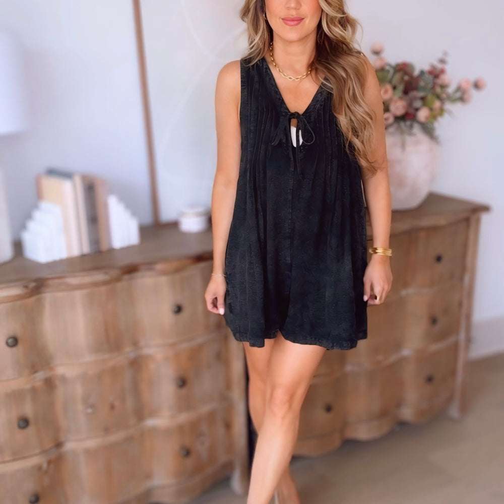 
                      
                        Andie Pleated Romper
                      
                    