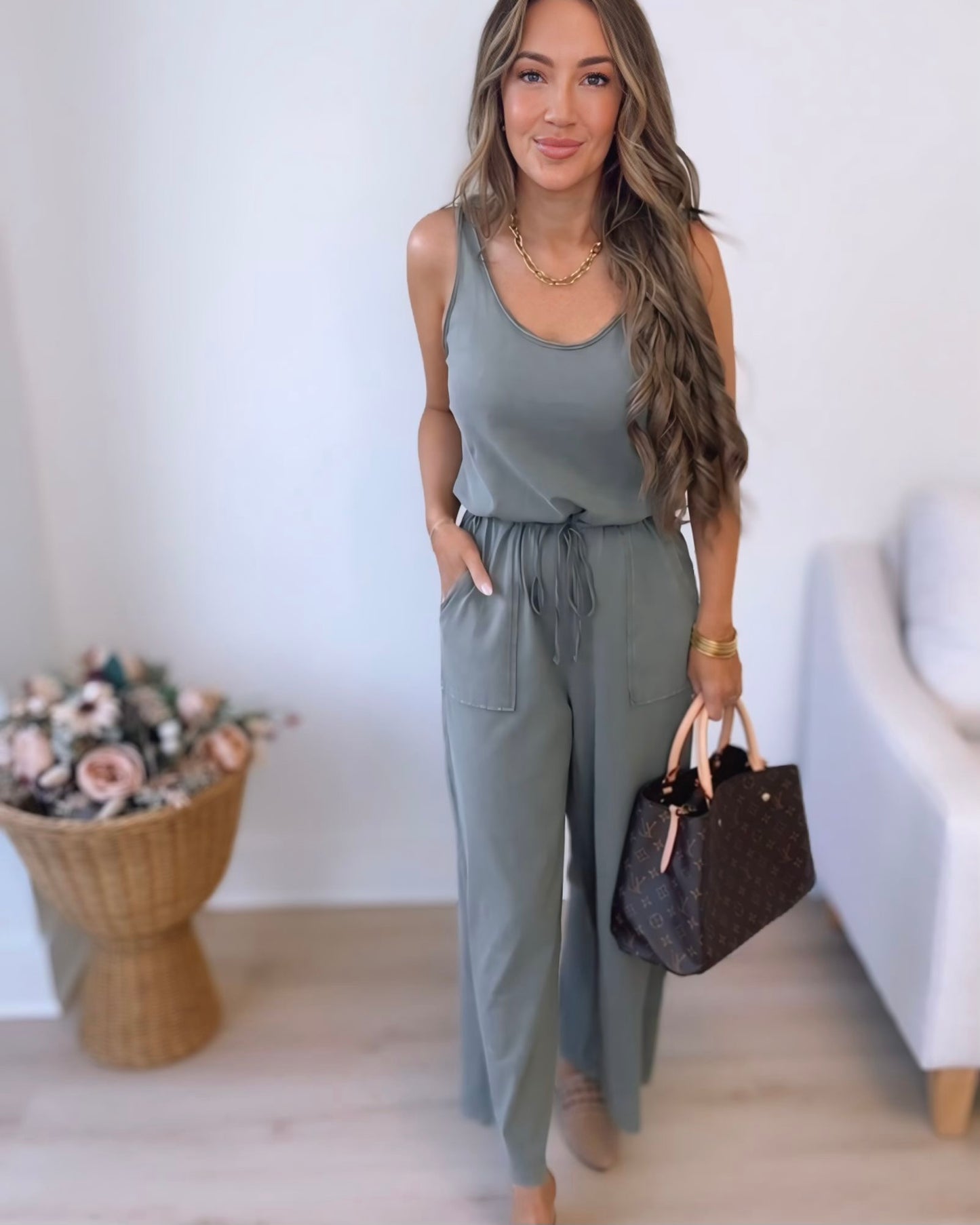 Saturday Style Wide Leg Jumpsuit - 2 COLORS