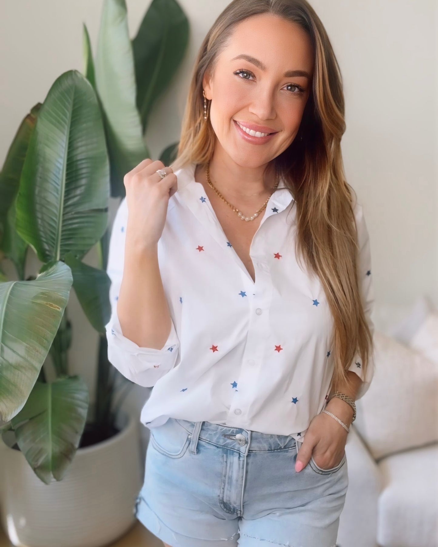 All The Stars Button Up