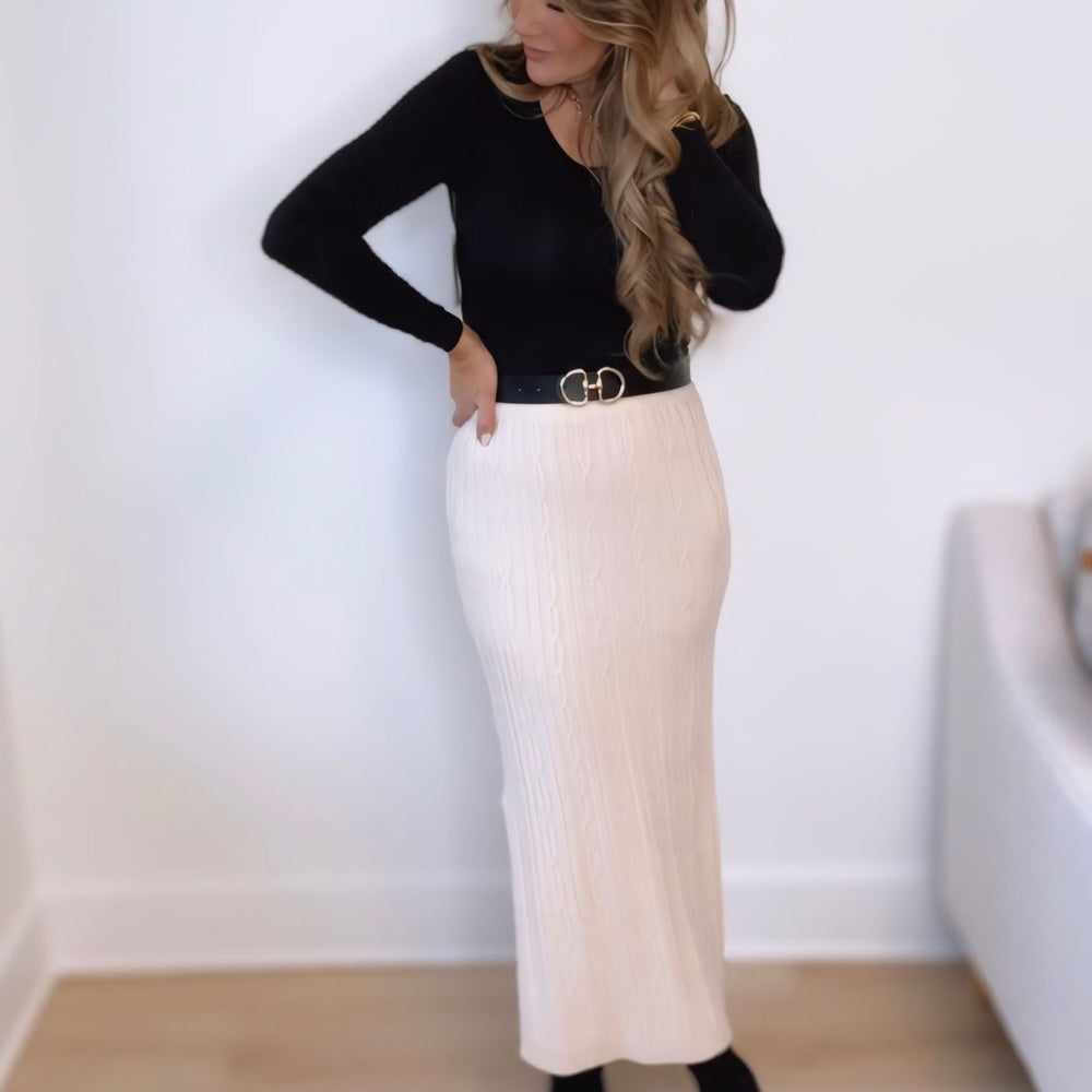 Only With Me Midi Skirt