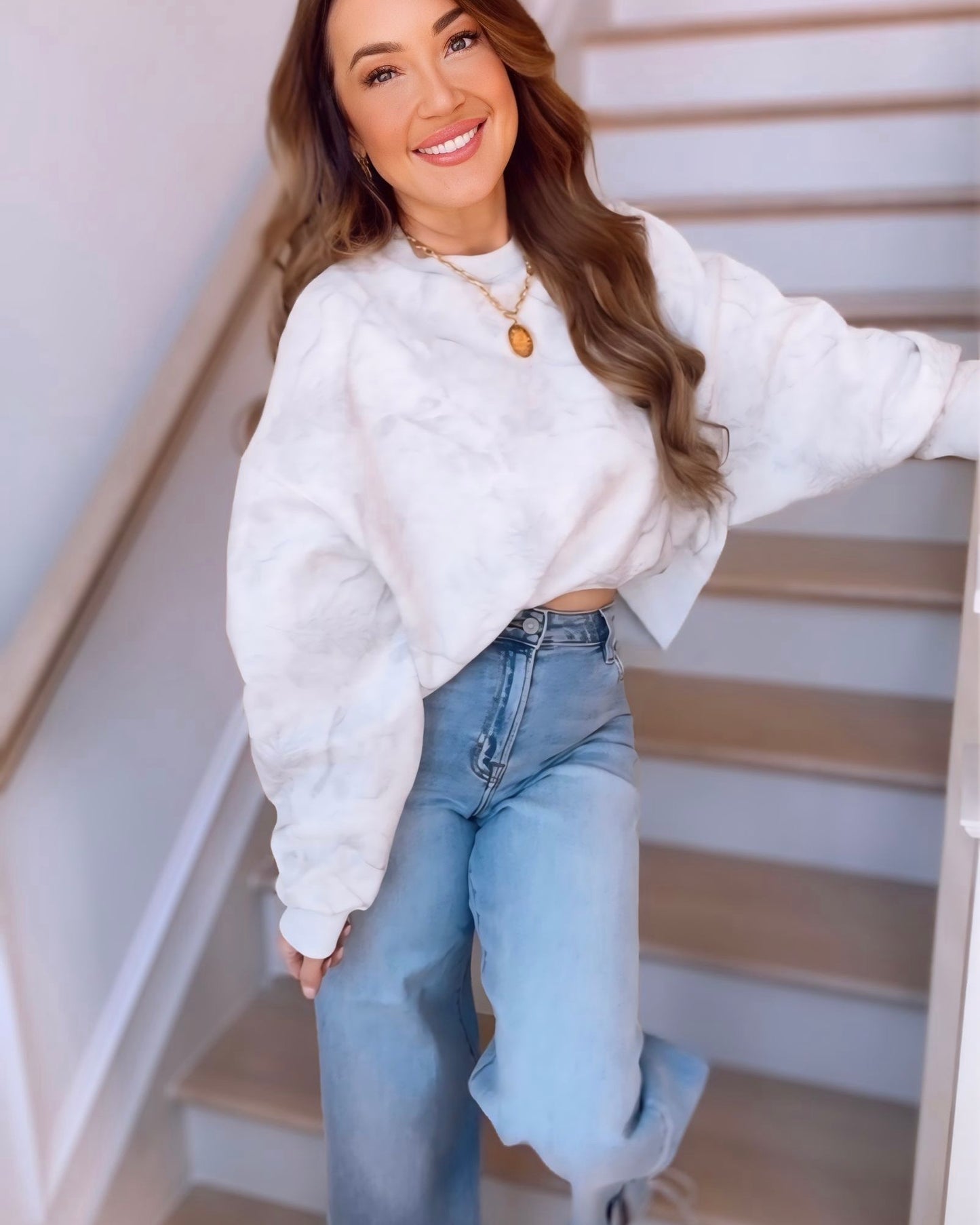 Camo Dropped Shoulder Sweatshirt