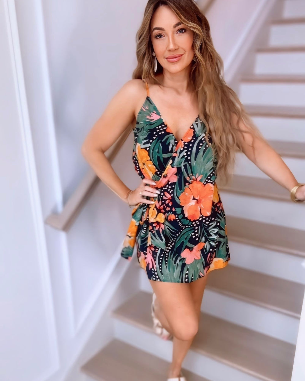 Hot in The Tropics Wrap Romper