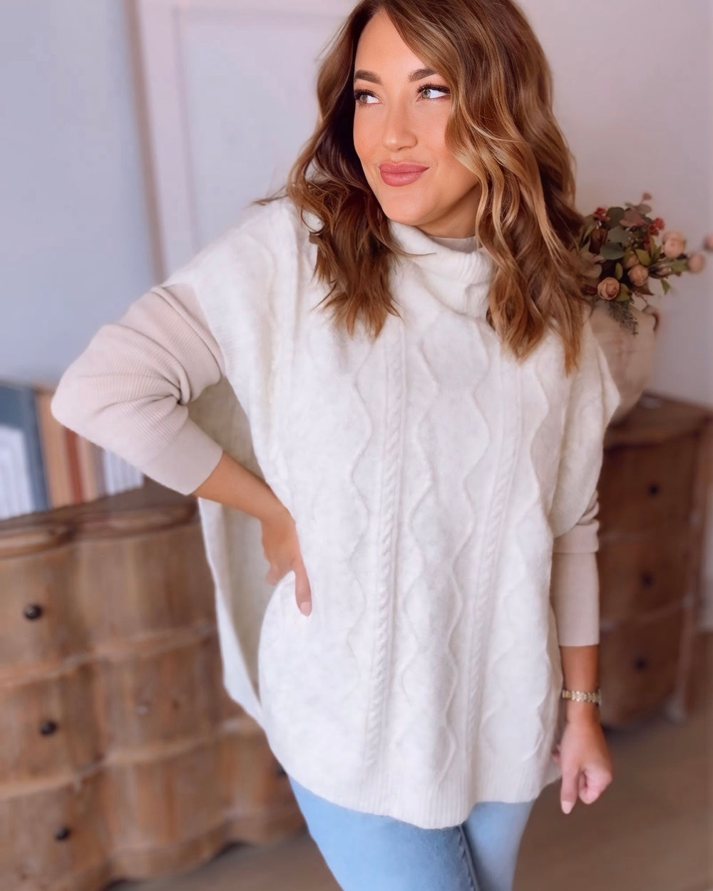 Emerson Knitted Poncho