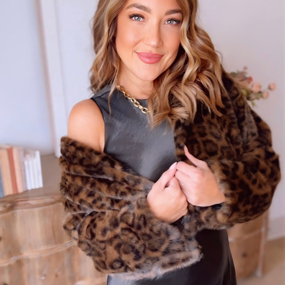 Jolene Faux Fur Leopard Jacket
