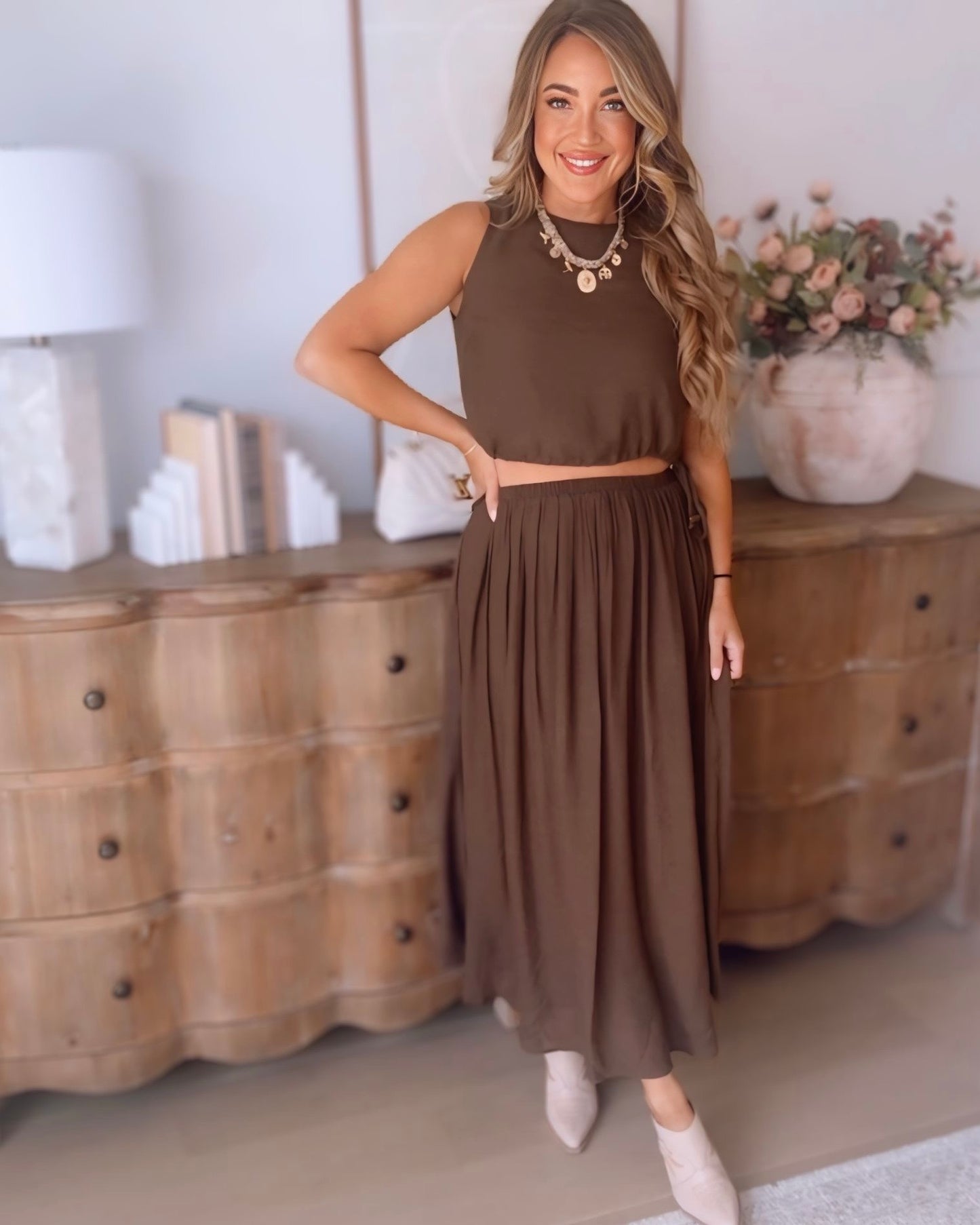Marie Midi Skirt Set