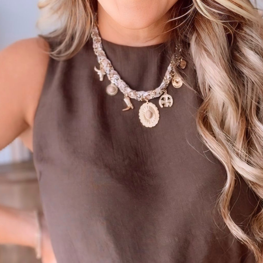 Western Scarf Necklace