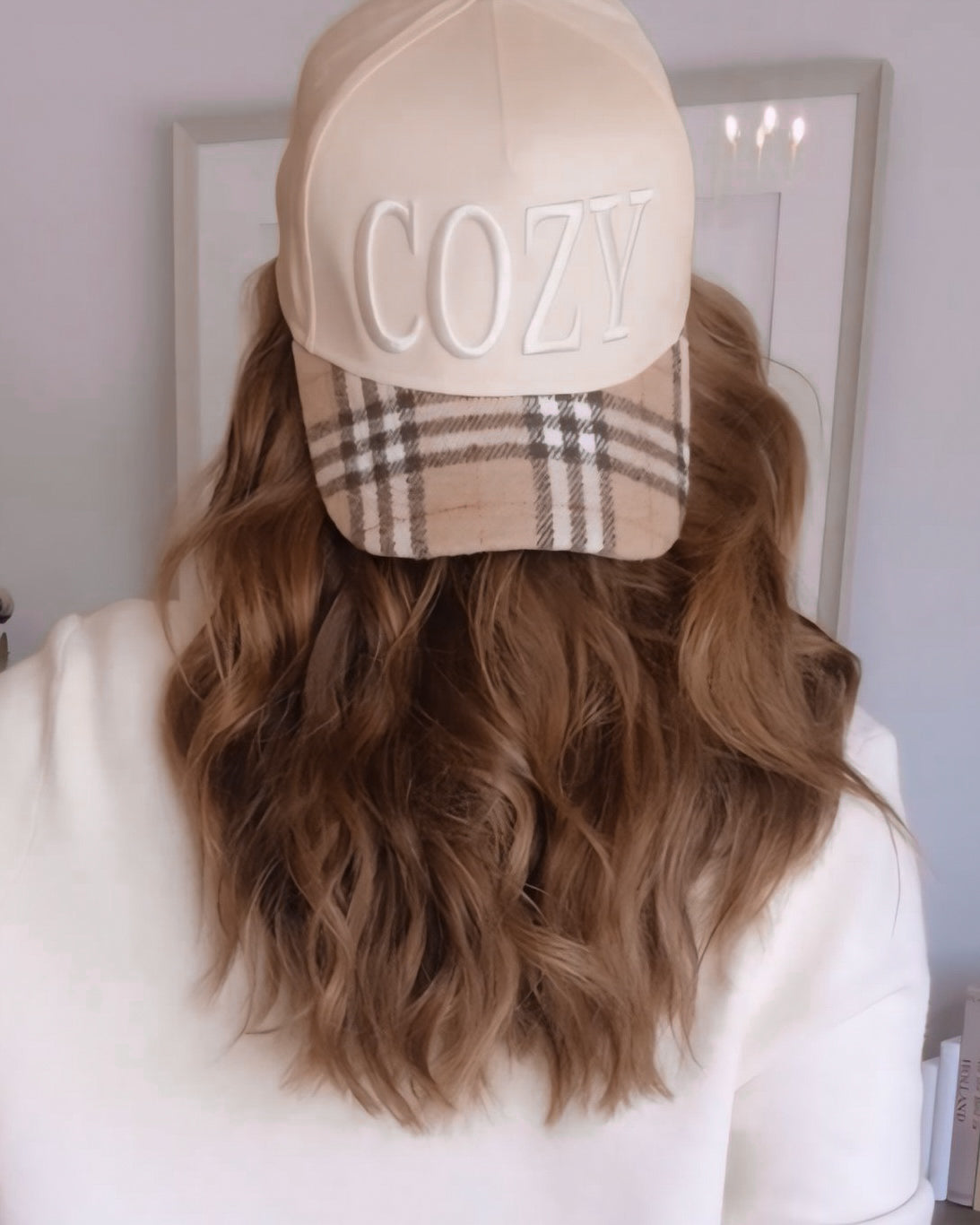 Cozy Plaid Flannel Trucker Hat