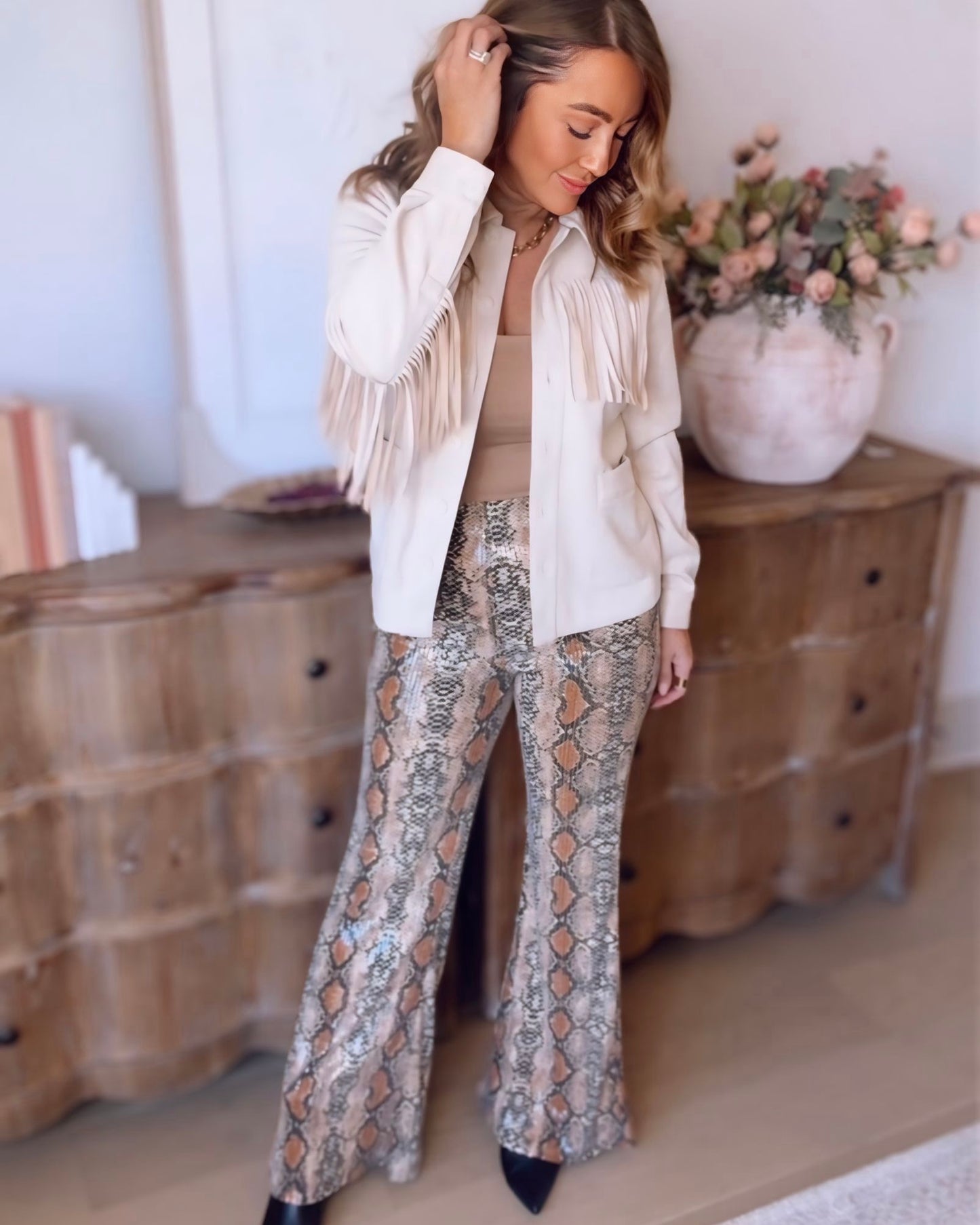 Brett Suede Fringe Jacket