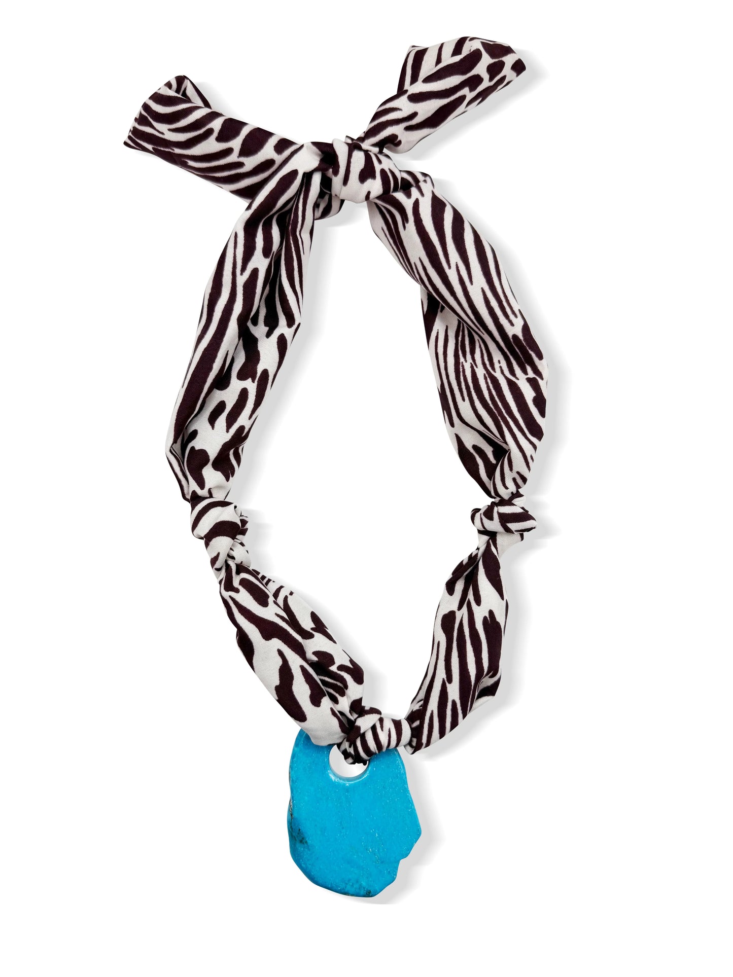 Turquoise Scarf Necklace