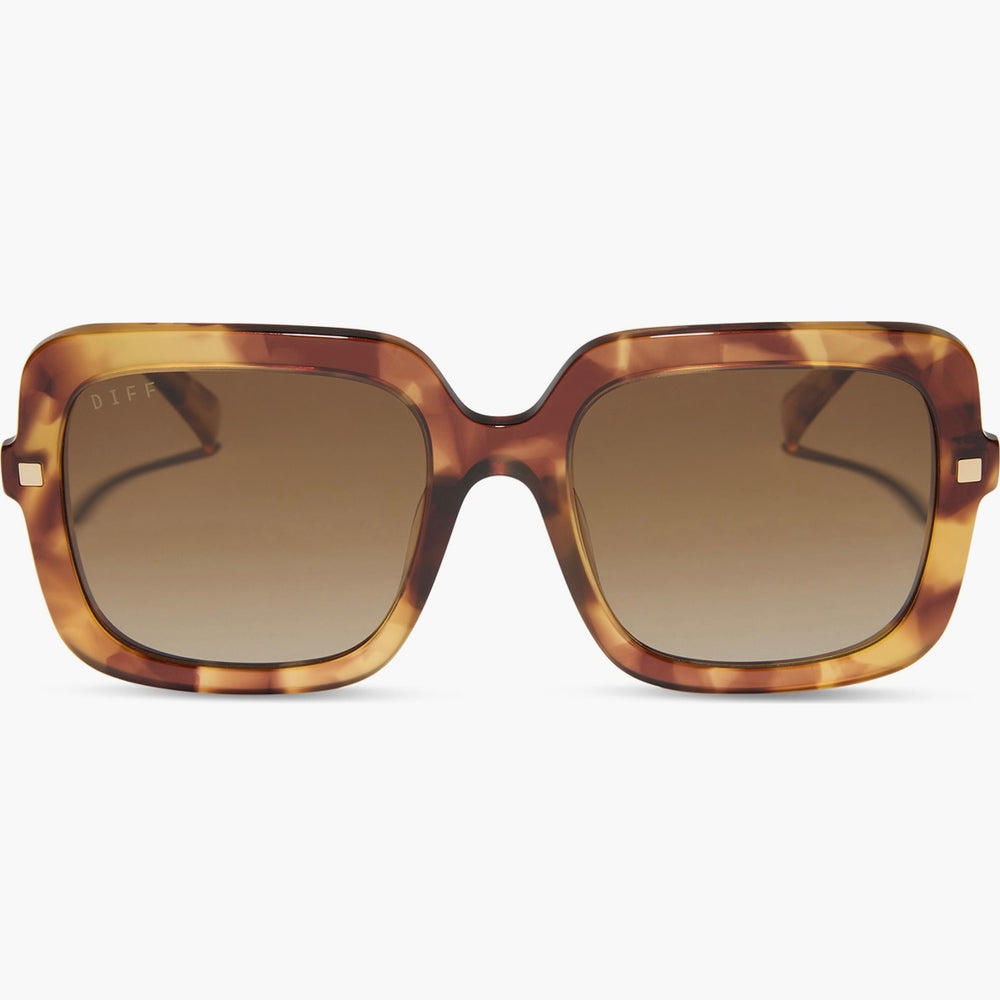 DIFF Eyewear Sandra Dark Brown Fleur