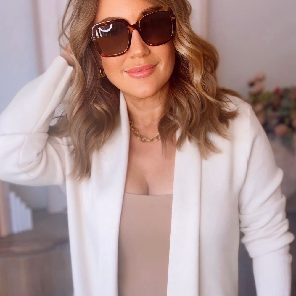 DIFF Eyewear Sandra Dark Brown Fleur