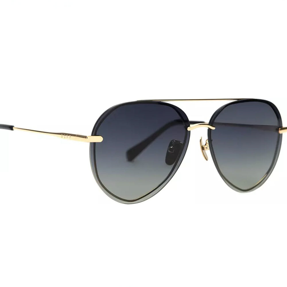 
                      
                        Diff Eyewear- Lenox Gold, Black + Grey Gradient, Polarized
                      
                    