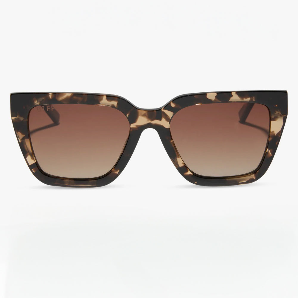 DIFF Eyewear- Amara Espresso Tortoise + Brown Gradient, Polarized