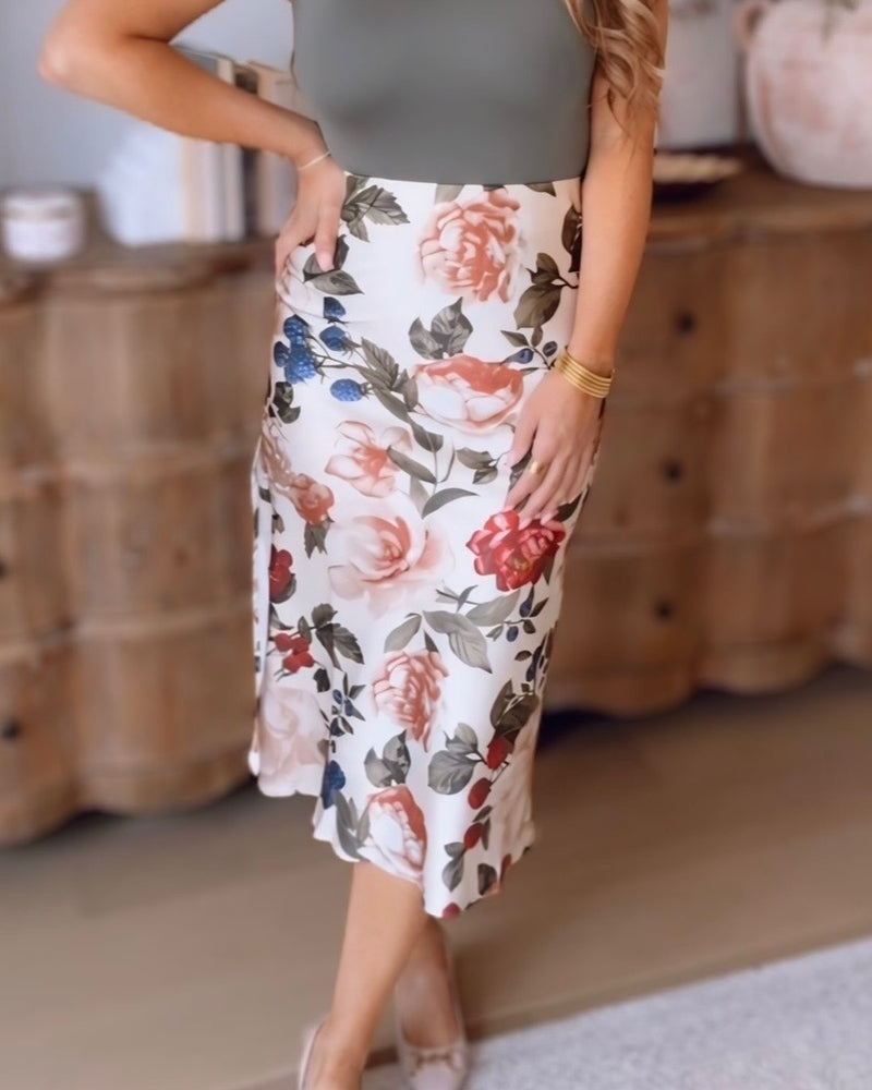 Sailor Floral Maxi Skirt