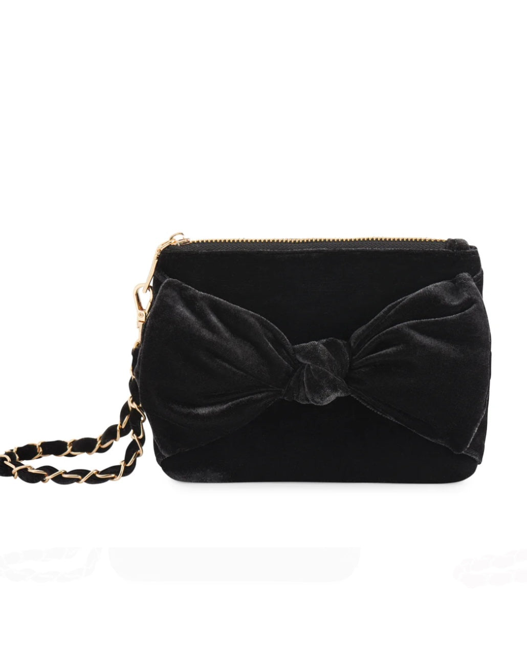 Velvet Bow Wristlet