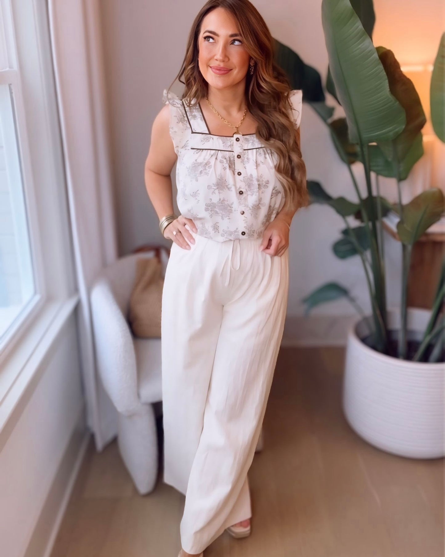 Alena Waist Tuck Detail Pants- 2 Colors