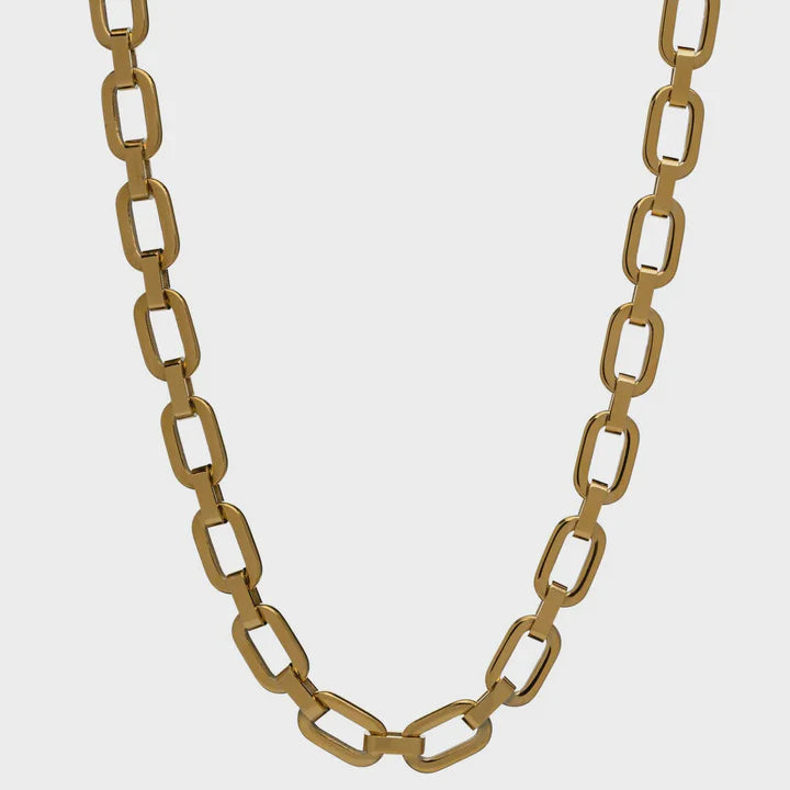 A Touch Of Edge Gold Link Necklace