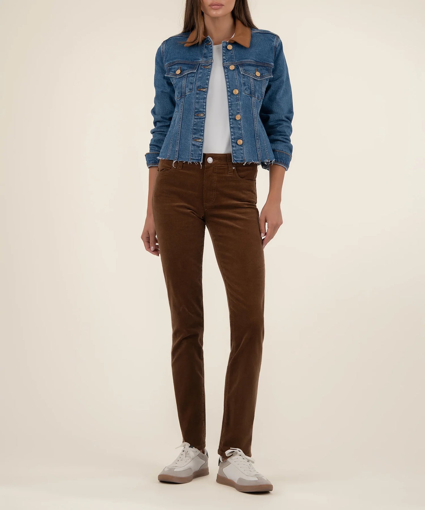 KUT- Kerry Cropped Denim Jacket