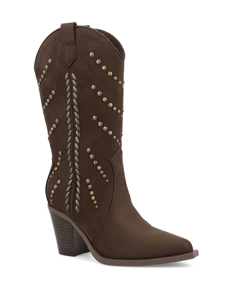 Mallory Studded Vegan Suede Boot