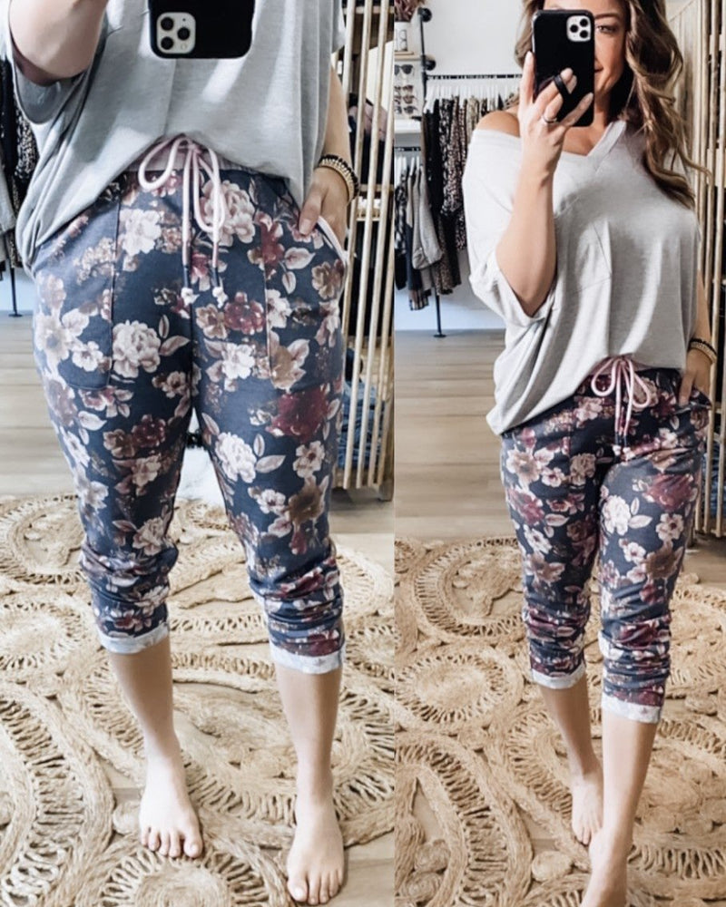 Vintage Floral Joggers