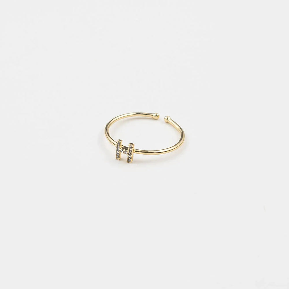 
                      
                        Adjustable Initial Gold Rings
                      
                    