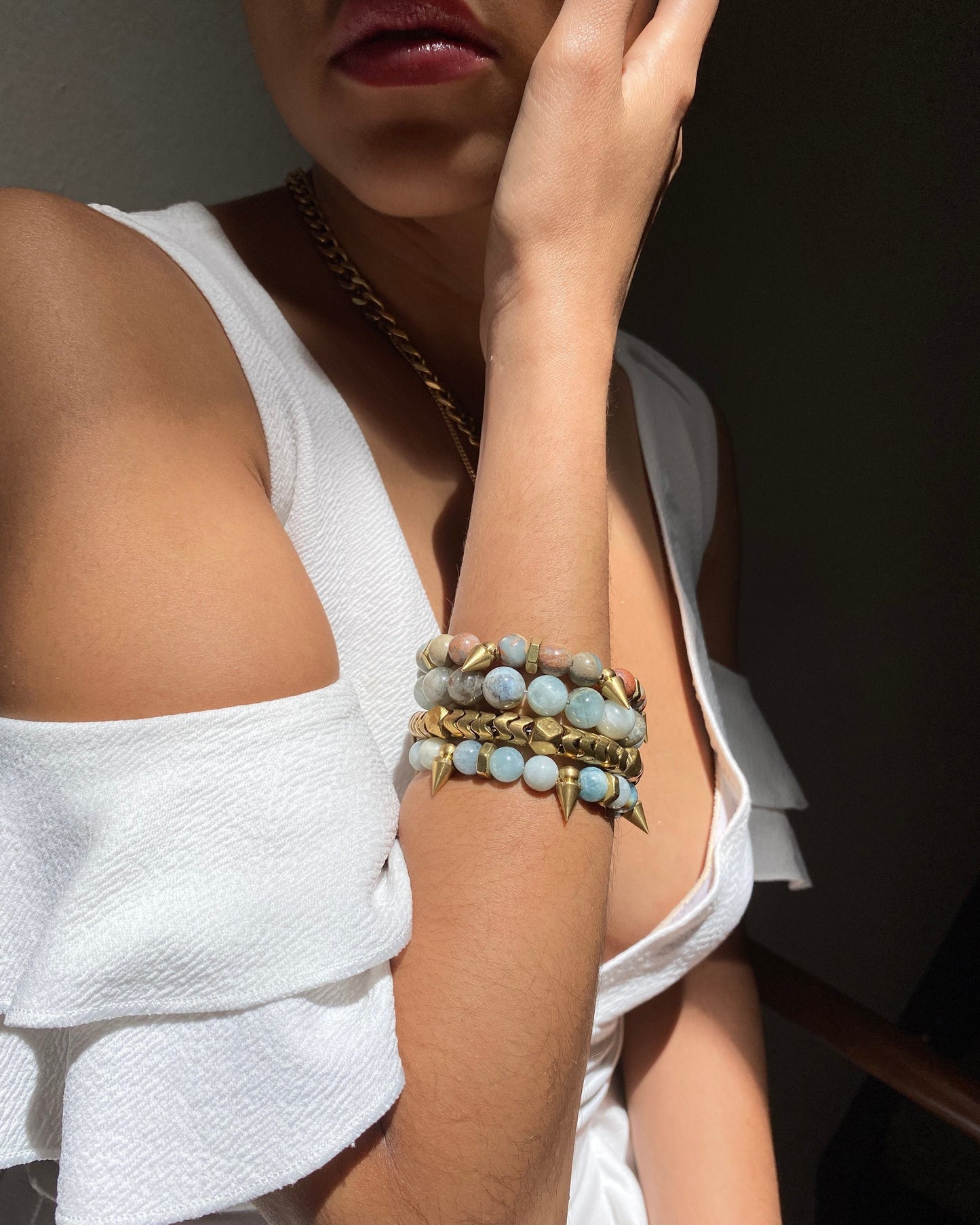 Rachel Nathan Remix Aquamarine Bracelet