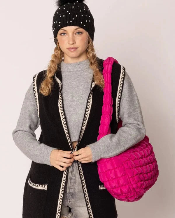 
                      
                        Quilted Carryall Tote
                      
                    