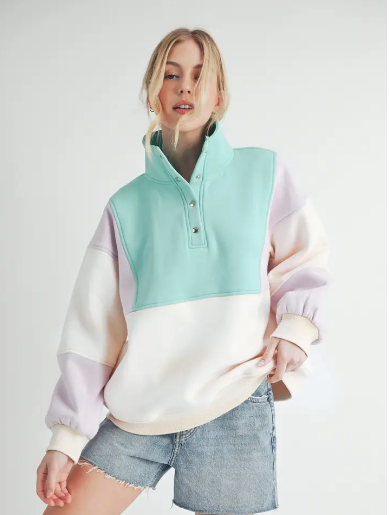 Glo Colorblock Pullover- 2 Colors
