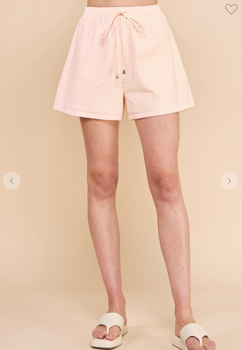 I'm Ready Sage Striped Shorts