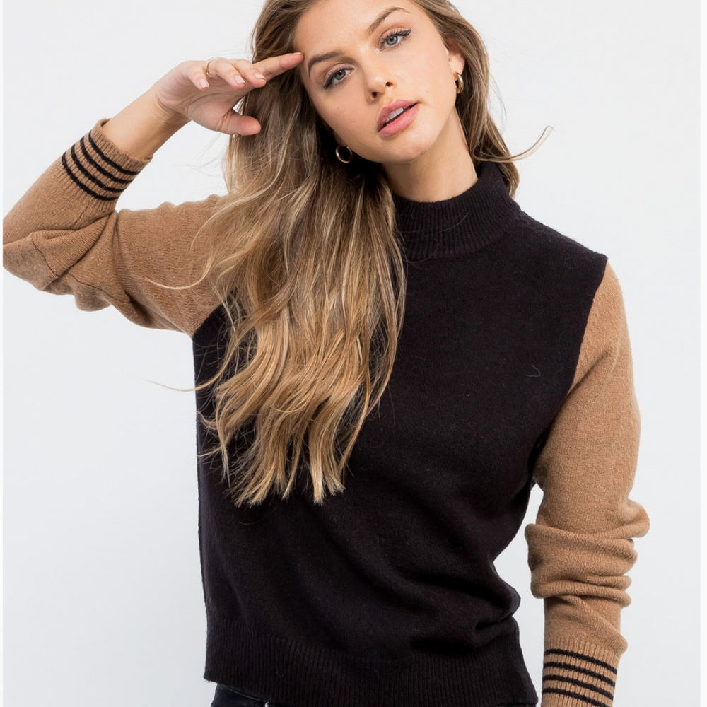 
                      
                        Taking Sides Colorblock Sweater
                      
                    