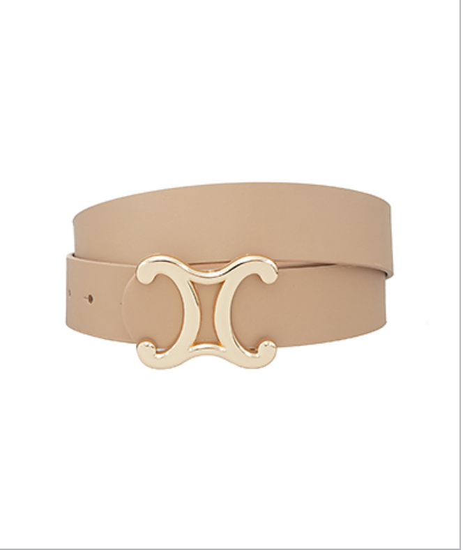 Mirrored C Buckle Belt- 3 Colors