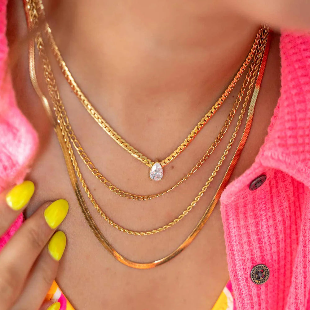 
                      
                        Triple Strand Layered Necklace
                      
                    