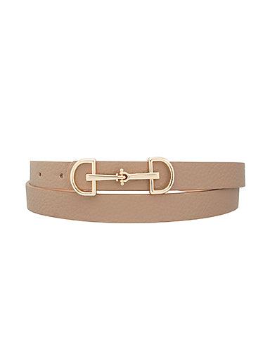
                      
                        Horsebit Buckle Skinny Belt
                      
                    