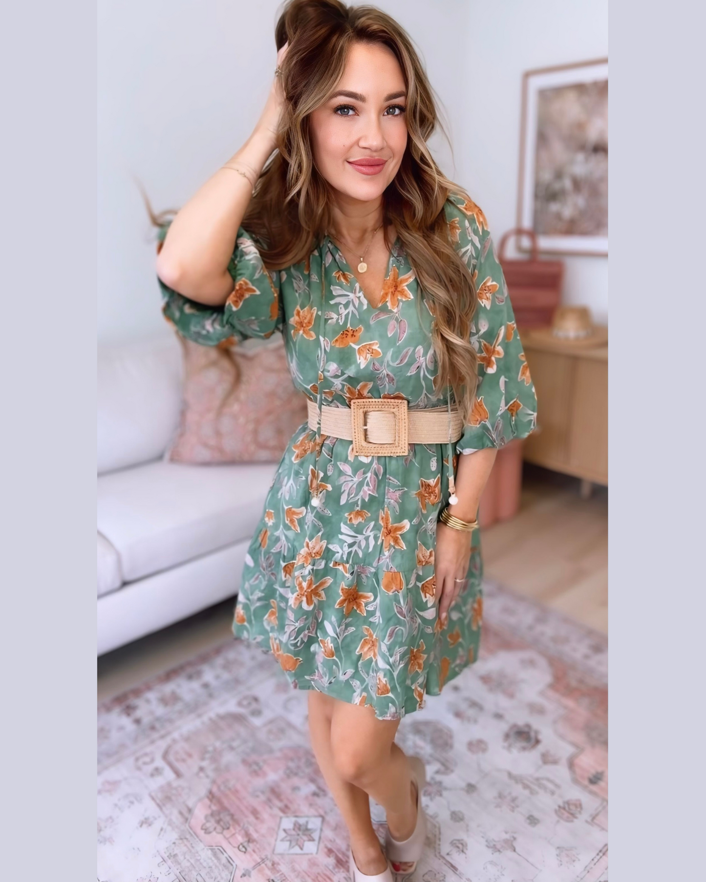 Great Days Ahead Floral Dress