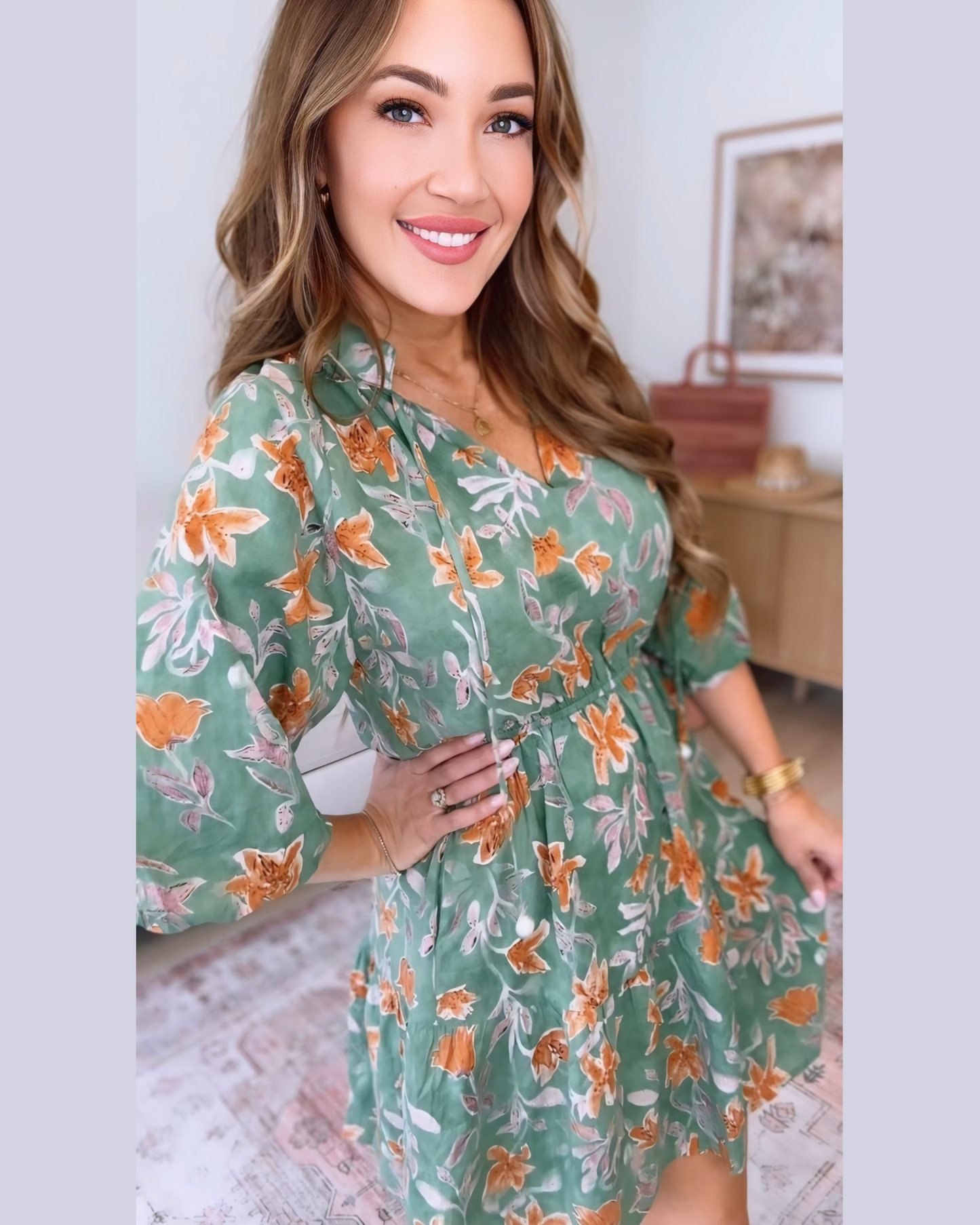 Great Days Ahead Floral Dress