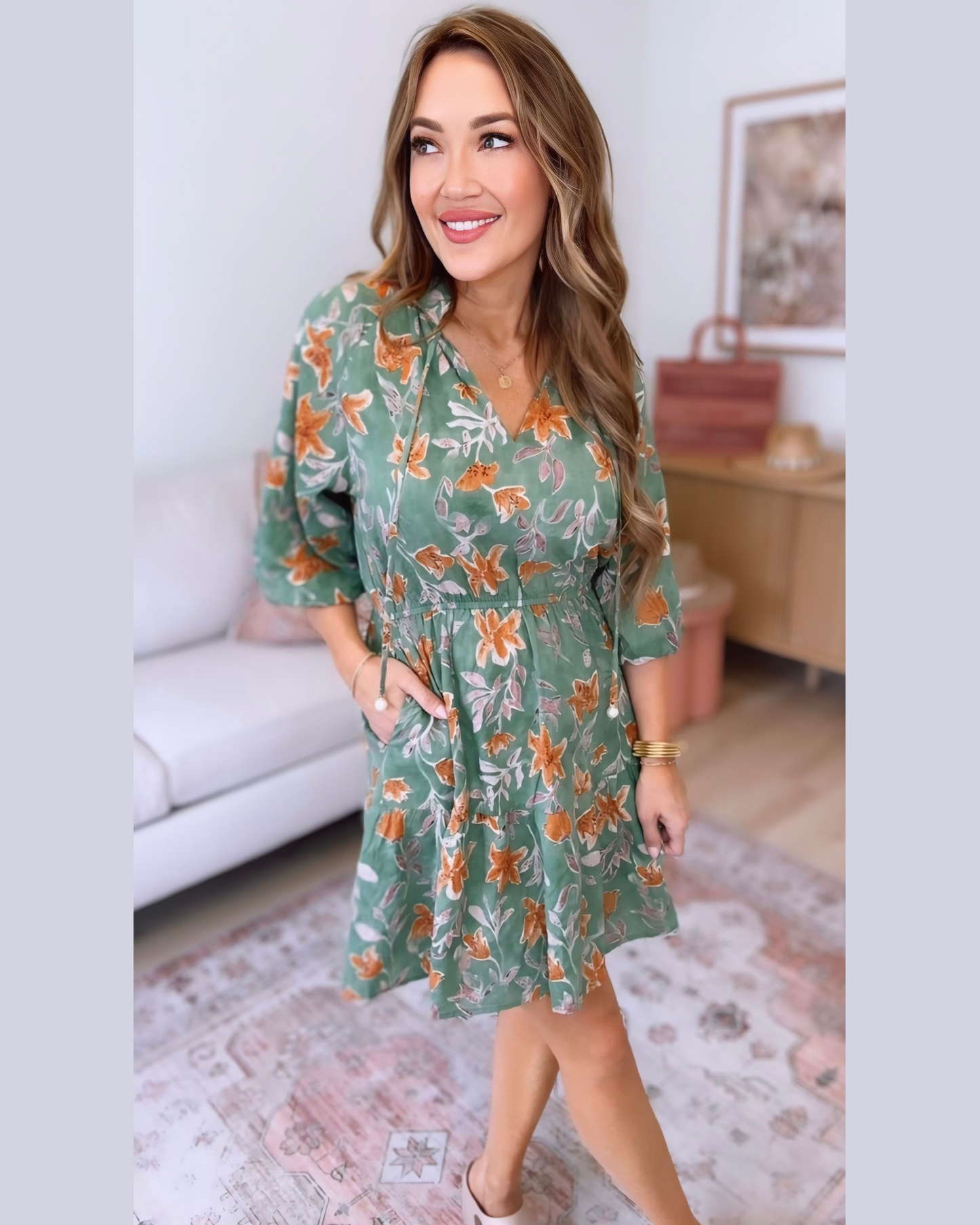 Great Days Ahead Floral Dress