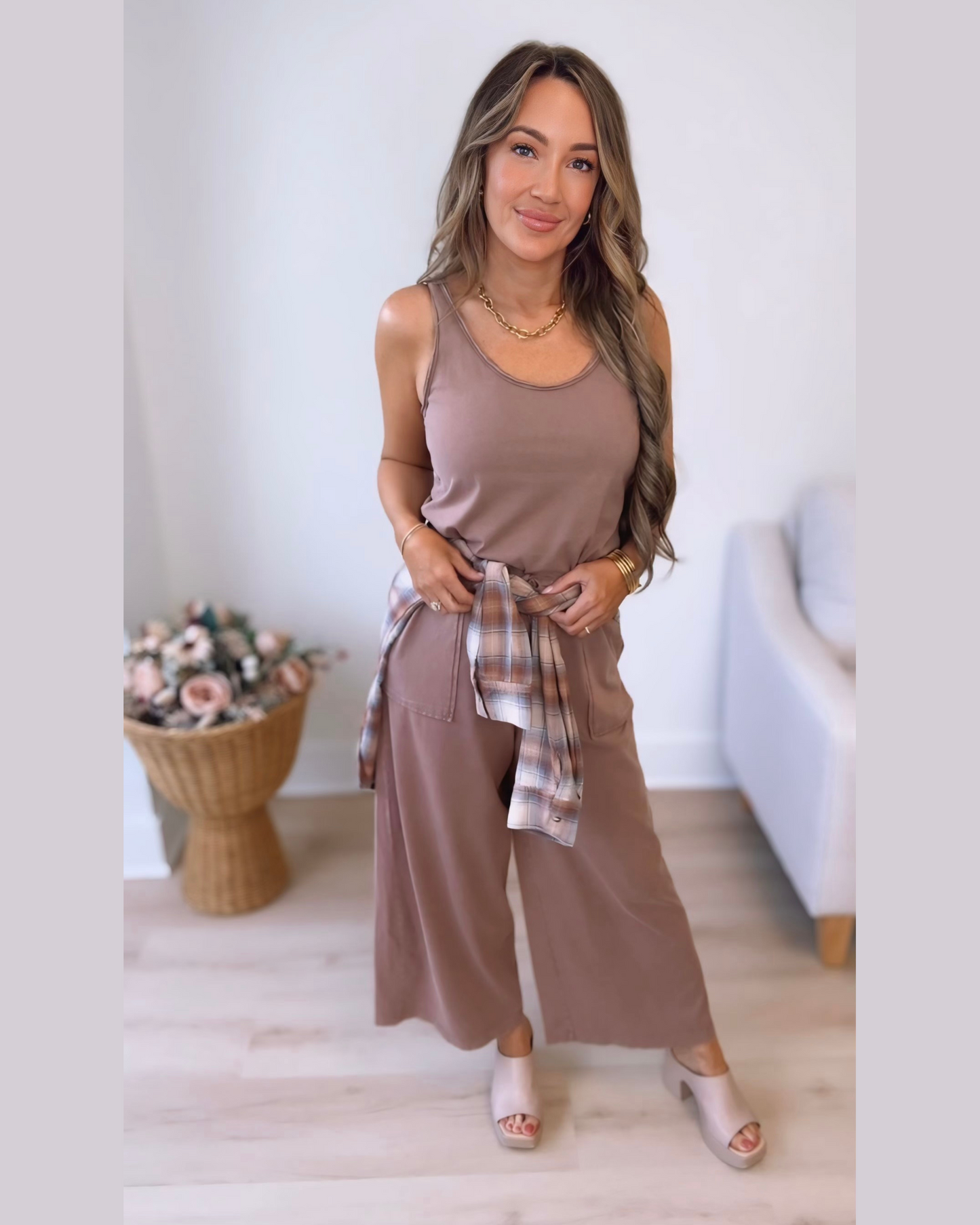 Saturday Style Wide Leg Jumpsuit - 2 COLORS