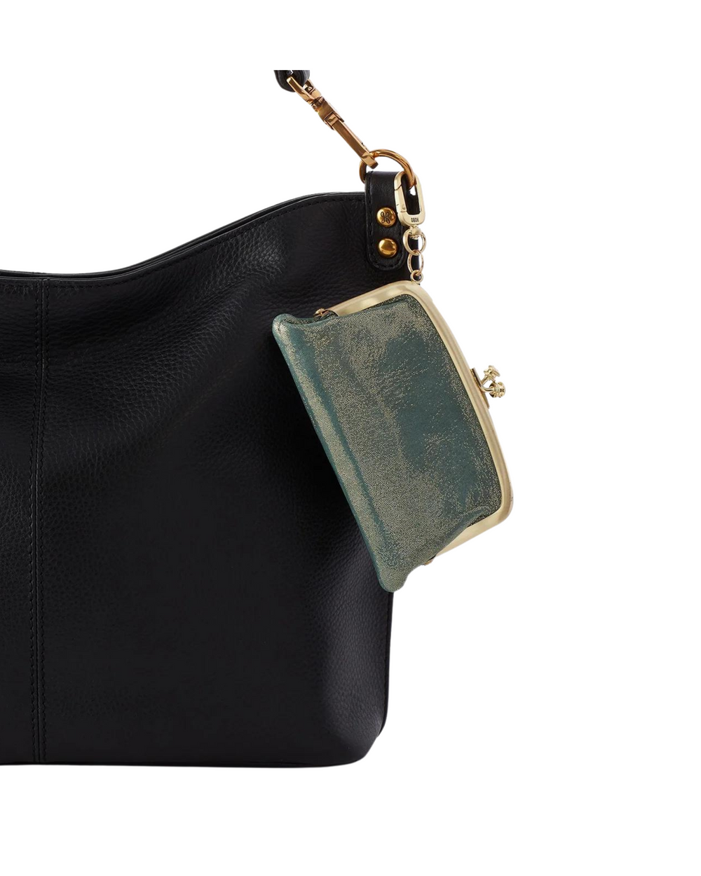 HOBO Cheer Frame Pouch- Evergreen Shimmer