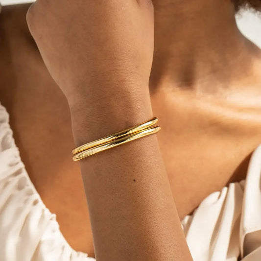 Twin Gold Bangles