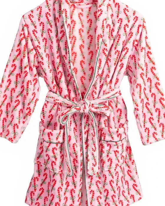 Ultra Soft Candy Cane Robe