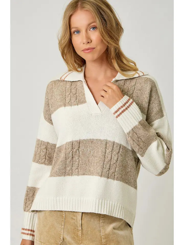 Sable Striped Sweater