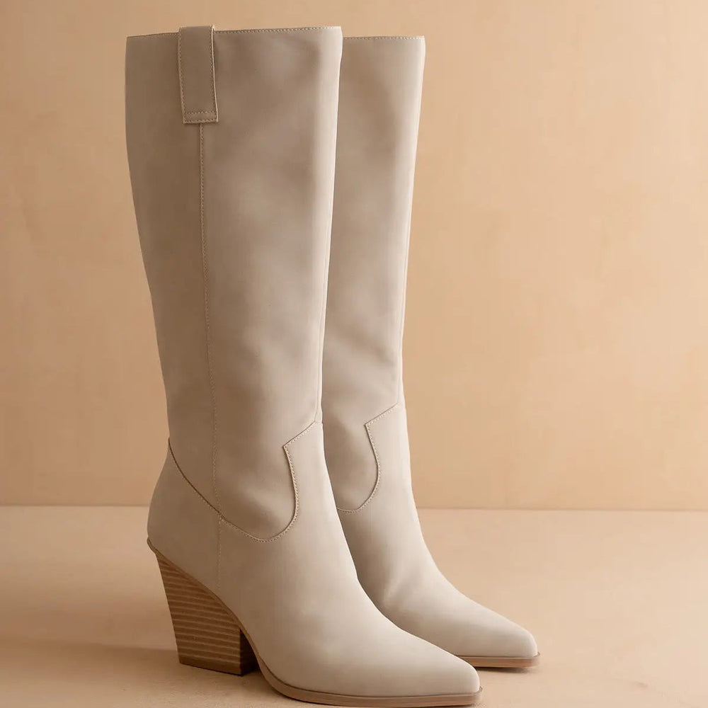 Collins Light Grey Pointed Toe Boot
