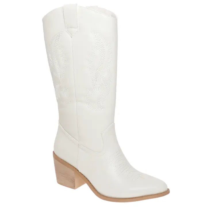 Kathleen Cream Cowboy Boots